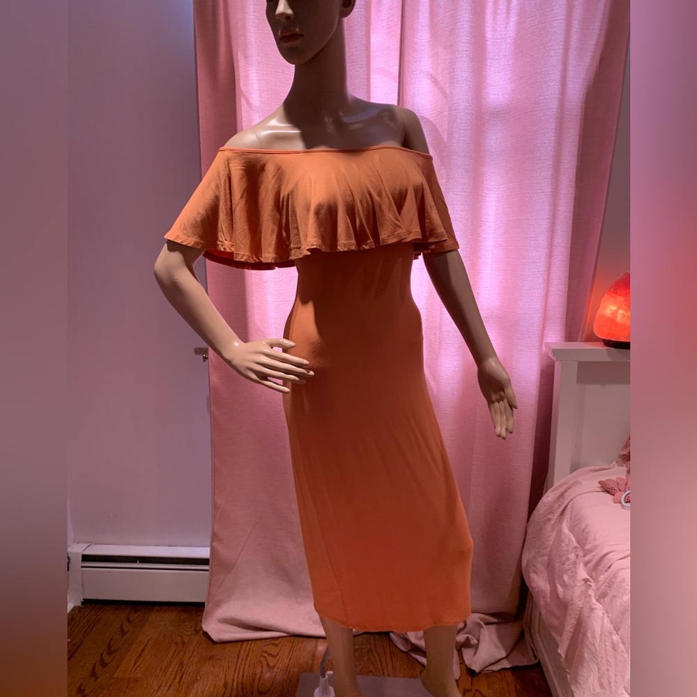 Rachel pally dress. Orange/melon color